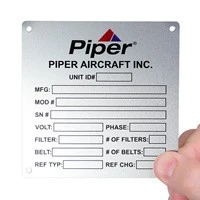 Aluminum Nameplate